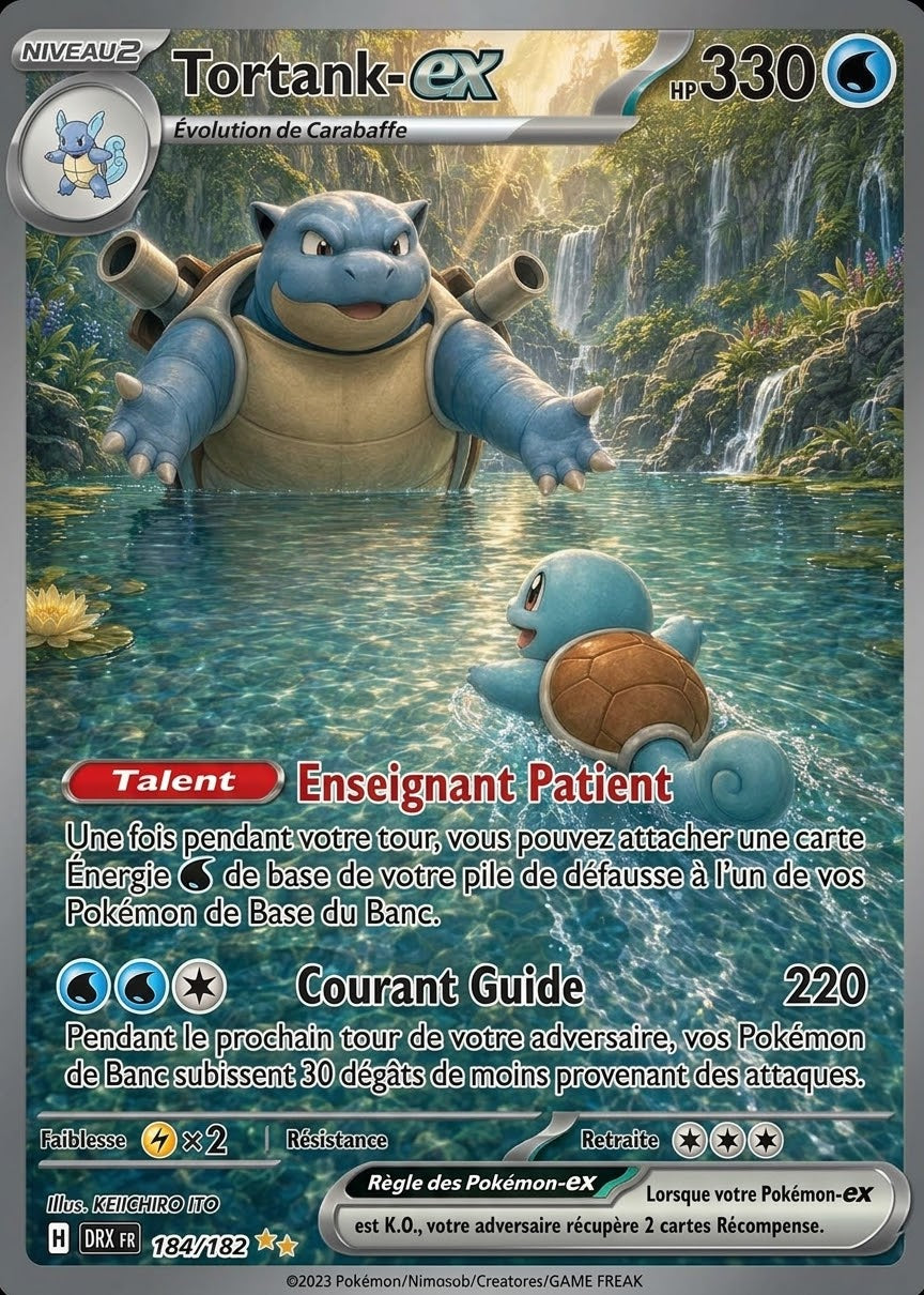 Tortank-ex — Carte Pokémon Fan Art