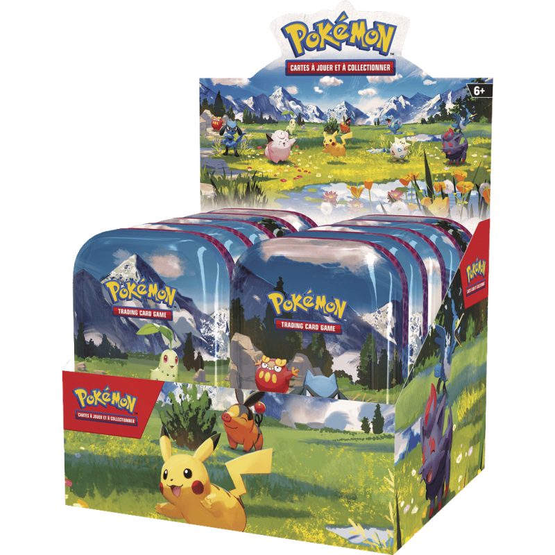 Display Mini Tins Pokémon - Héros Transcendant