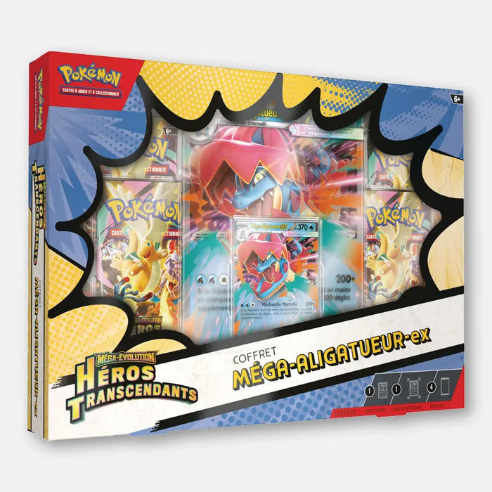 Coffret Méga-Aligatueur-ex - Méga-Évolution Héros Transcendants