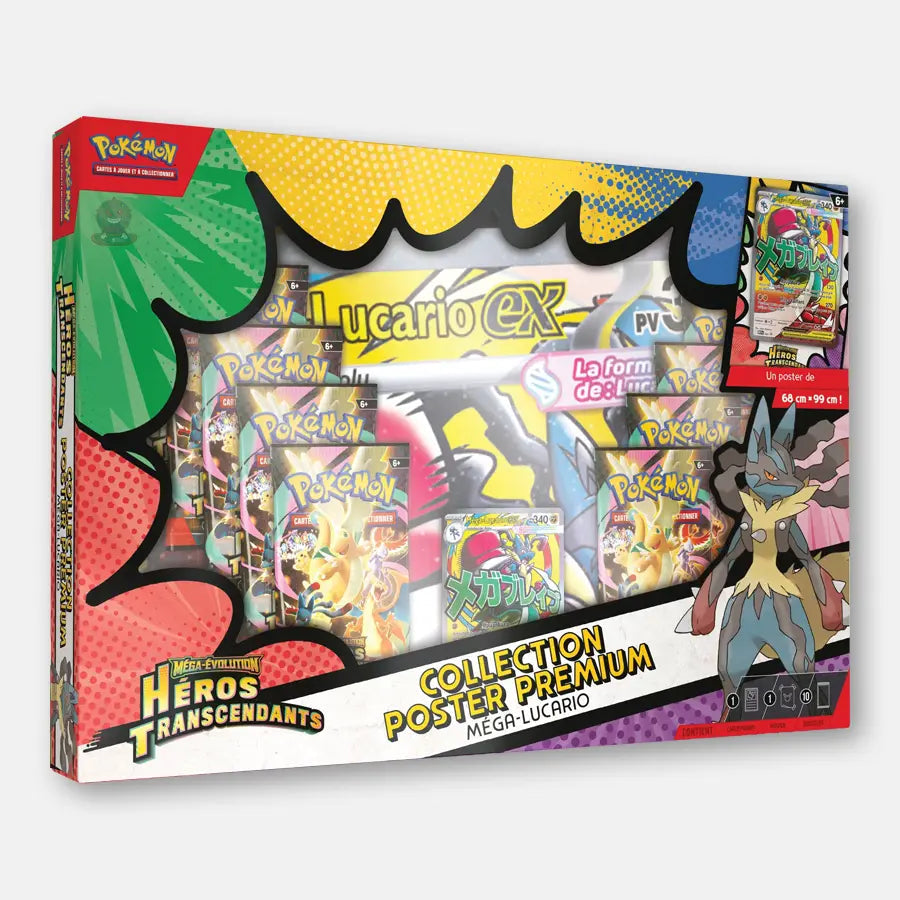 Collection Poster Premium Méga-Lucario - Héros Transcendants