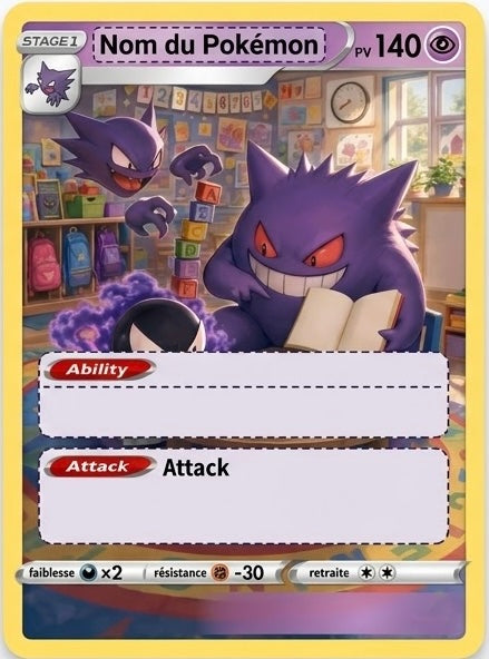 Carte Pokémon Personnalisée sur Commande — POKEBOX18