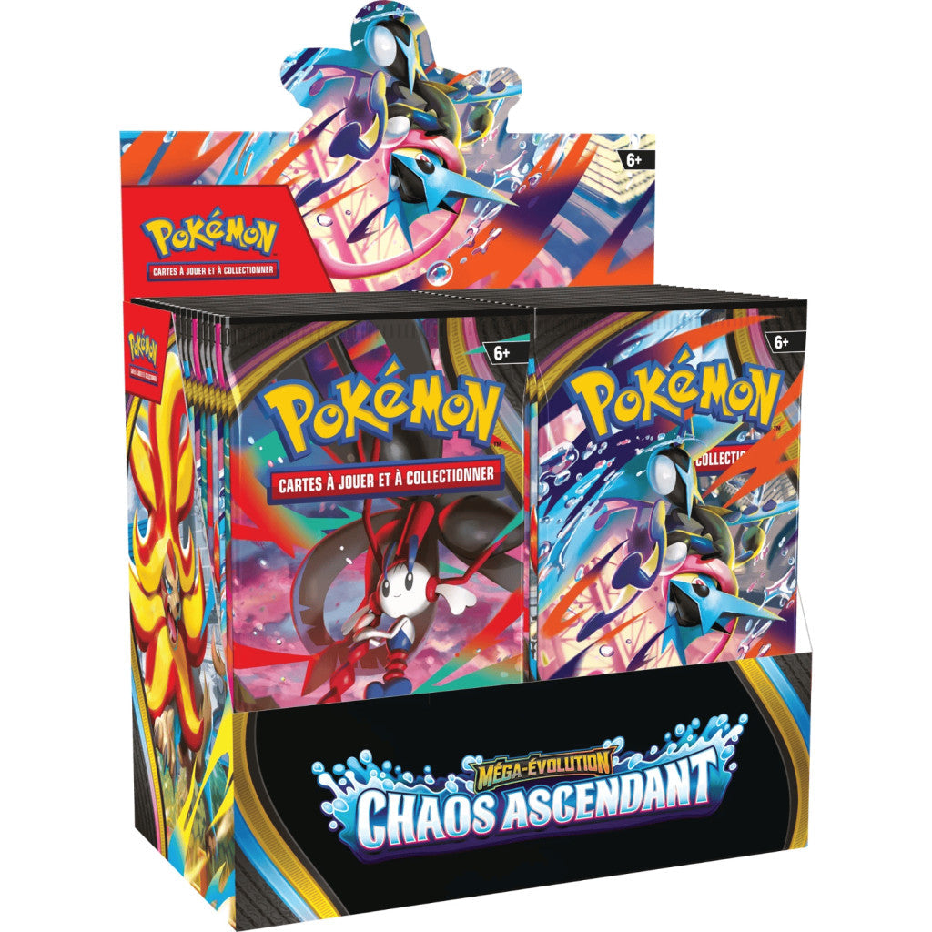 Display Box 36 Boosters – Pokémon Méga-Évolution Chaos Ascendant